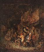 Adriaen van ostade Interior with a Peasant Family oil painting artist